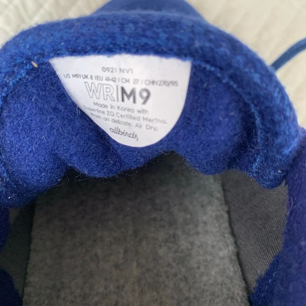 Mens Allbirds Shoes Wool Runners Blue Sams Club‎ size 9
